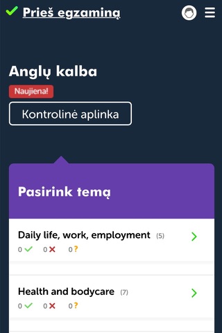 Prieš Egzaminą screenshot 3