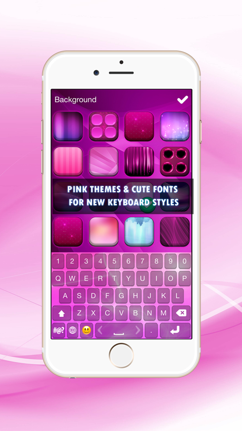 粉色手机键盘皮肤图片