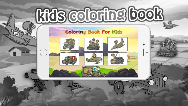 Coloring books (Soldier) : Coloring Pages & Learning Educational Games For Kids Free!
