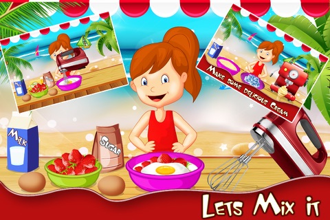Beach Ice Cream Maker – Make frozen dessert in this chef cooking game for kids screenshot 4