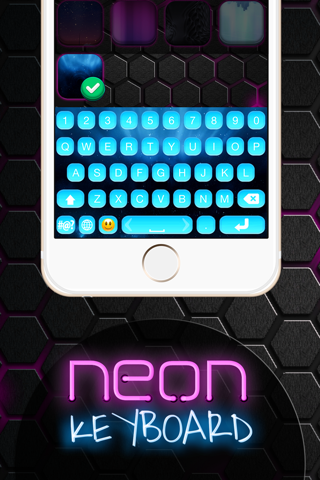 Neon Keyboard – Colorful & Glowing Themes + Fancy Fonts & Emoji screenshot 4