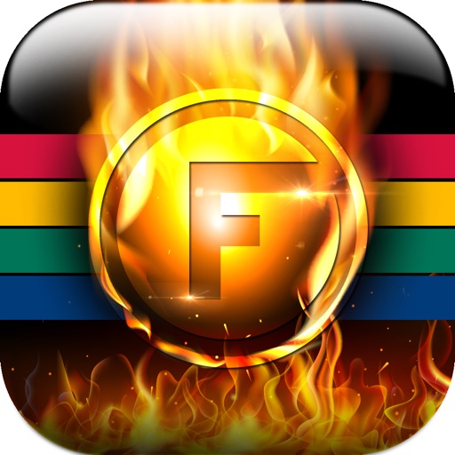 Font Shape Fire & Flame Text Mask Wallpaper Themes icon
