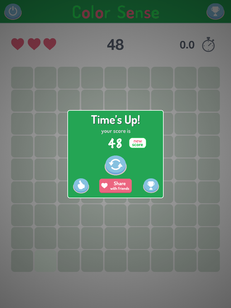 Color Sense - Eye Test, Check Your Vision, Kuku Kube Color Tiles