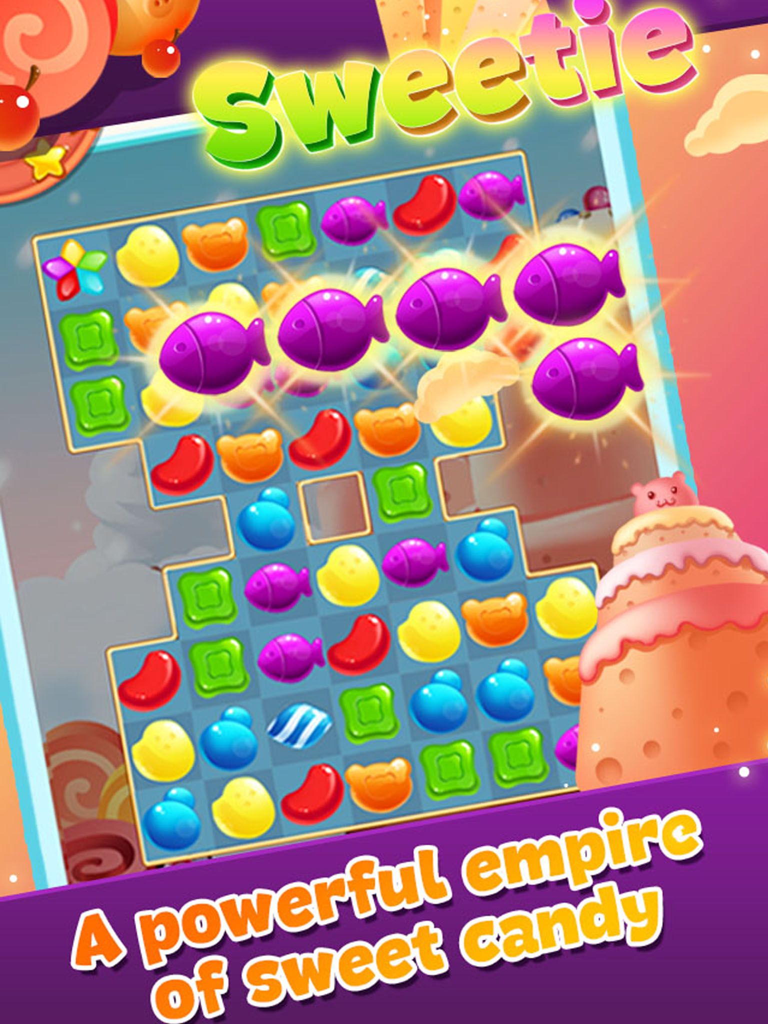 Sugar Sweetie - Swipe & pop best candy to dash crazy blast screenshot 7