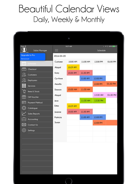 Screenshot #1 for Salon Manager Pro
