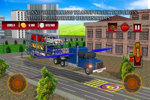 Flying Truck Car Transporter Trucker screenshot 3
