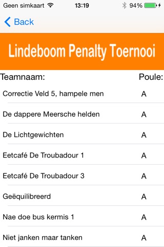 Lindeboom Penalty Toernooi screenshot 2