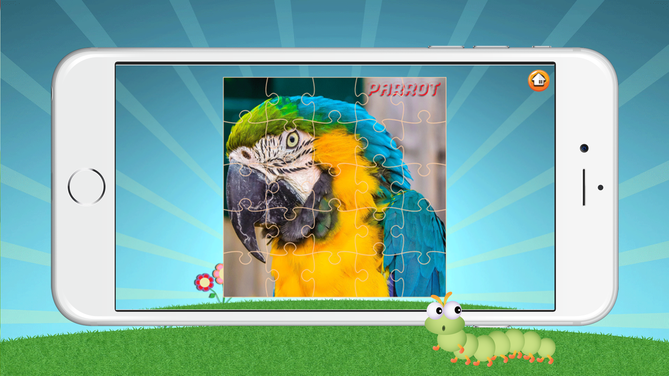 Cute Bird & Animal Jigsaw Puzzle - Educational Fun Games For Kids And Toddlers screenshot 2