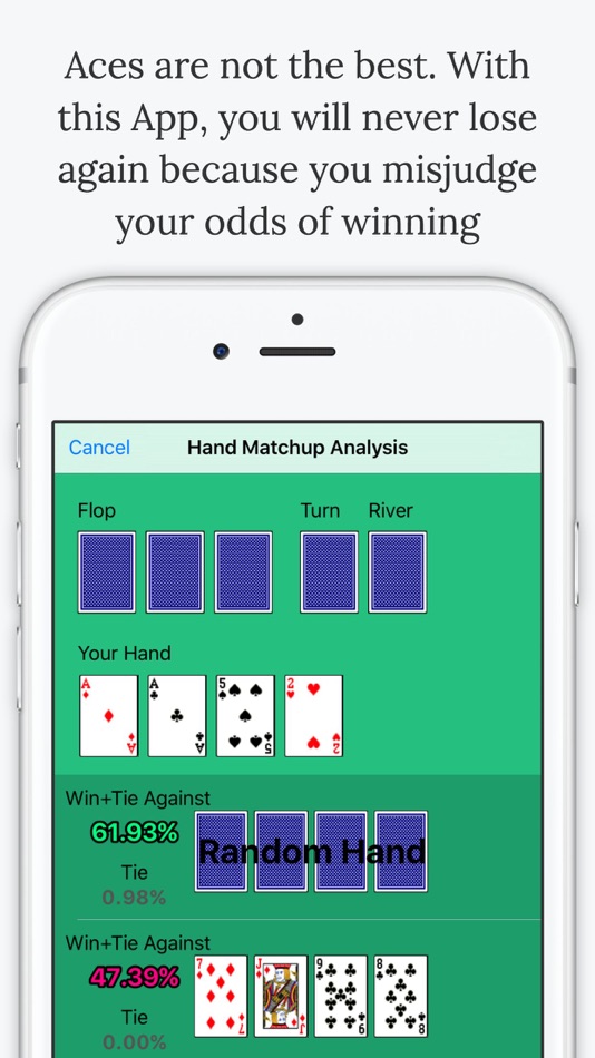 #3. Omaha Poker Calculator - Calculate Odds and Chances % to Win (iOS) 由: Chi Shing Fung