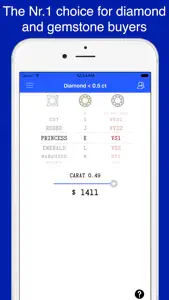 Diamond and Gem Price Guide screenshot #1 for iPhone