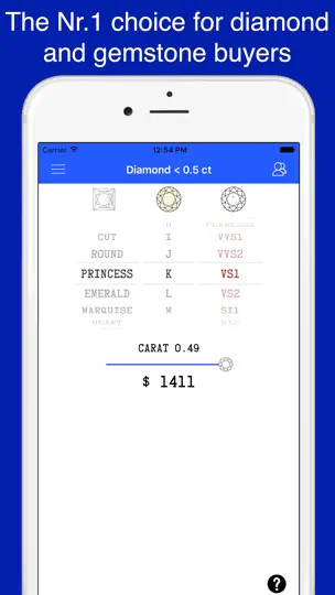 Скриншот Diamond And Gem Price Guide на iPhone 1