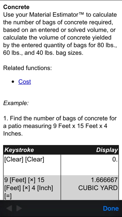 Material Estimator -- Feet Inch Fraction Construction Math and Building Materials Estimating Calculator for Contractors, Designers, Remodelers, Engineers, Architects, and other Building Professionals