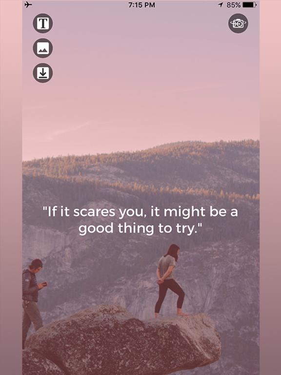 Instant Quote - Add the best quotes to your pictures instantly iPad screenshot