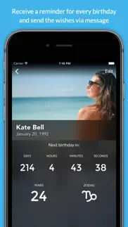 birthmanager - manage easily your birthdays айфон картинки 2