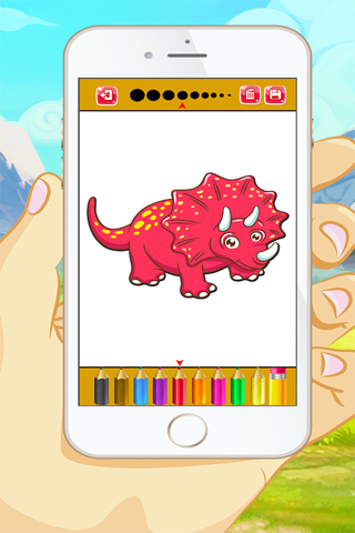 Dinosaur Coloring Book - Educational Coloring Games For kids and Toddlers screenshot 2