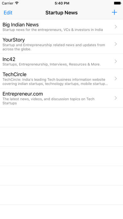 Startup News India - Venture Capital, Angels & Entrepreneurship - Big Indian News iPhone screenshot 1 - News app