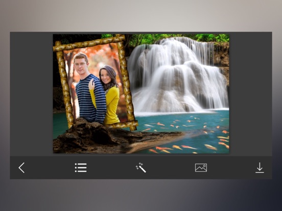 Waterfall Photo Frames - Elegant Photo frame for your lovely moments iPad screenshot 4 - Photo & Video app