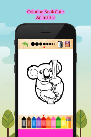 New Kids Coloring Book Funny Cute Animals Paint screenshot 4