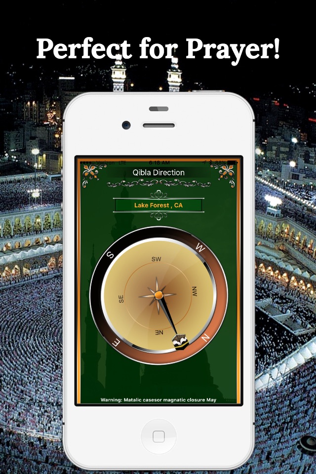 Qibla Compass-Finding Maccah Free screenshot 4