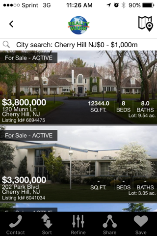 RealtyMark Property Search - náhled