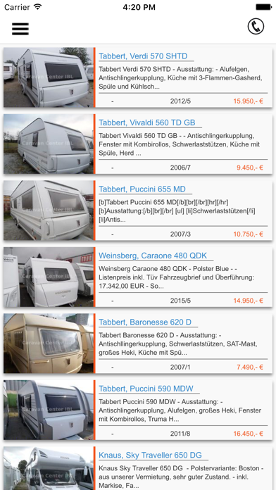 Screenshot #1 pour Caravan Center IBL