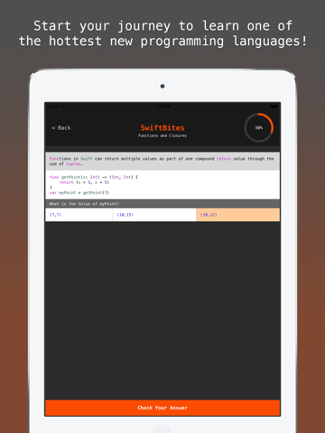 Screenshot #5 pour SwiftBites - Learn How to Code in Swift with Interactive Mini Lessons