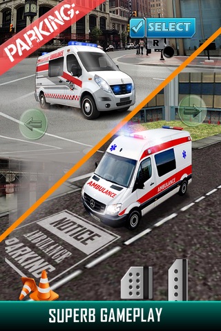 City Ambulance Parking Simulator - Test Your Driving Skill on Emergency Vehicle screenshot 3