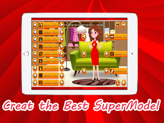 #1 Fashion Dress Up Red CarPet: Makeover Girls Games iPad screenshot