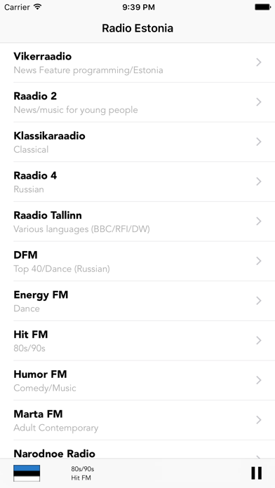 Screenshot #3 pour Estonia Radio - Estonian Radios Online LIVE FM