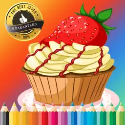 Bakery Cupcake Coloring Book Free Games for children age 1-10: Support your child's learning with drawing ideas, fun activities app icon