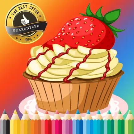 Пекарня Cupcake Книжка-раскраска бесплатно для детей в возрасте 1-10: Поддержка обучения с рисунком, забавные действия вашего ребенка Читы