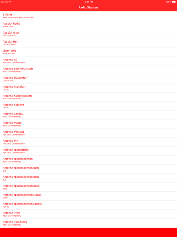 Screenshot #4 pour Radio Deutschland FM - Live online Musik Stream und Nachrichten deutscher Radiosender und Radiostation hören