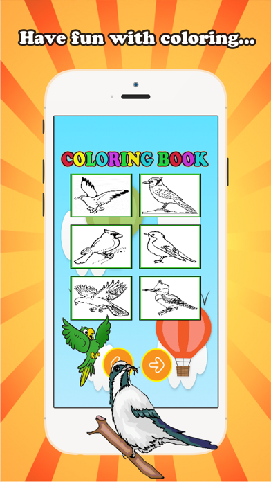 Screenshot 2 of Bird Coloring Book for children age 1-10: Drawing & Coloring page games free for learning skill App