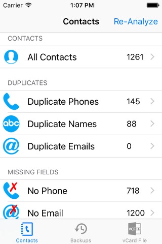 My Contacts Backup & Cleanup Freeのおすすめ画像1