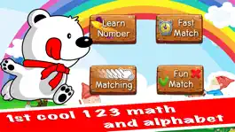 Game screenshot 1st cool 123 math and alphabet - kindergarten kids educational games apk