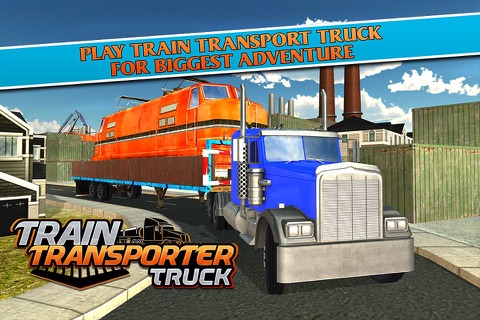 Train Transporter Truck – A Heavy Machinery and Locomotive Engine Transport Simulator screenshot 4