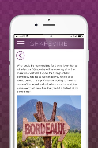 Grapevine - Wine Articles & Events Tailored to you screenshot 4