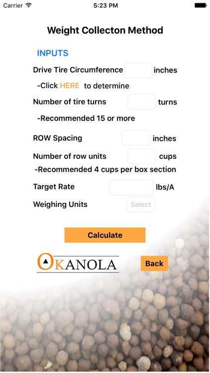 Grain Drill Calibration Calculator