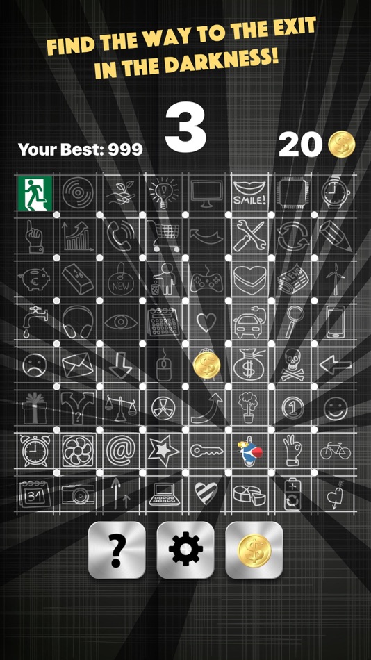 #2. Invisible Maze - find the way to exit! (iOS) By: Quantis,Inc.