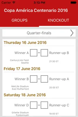 Game screenshot Copa America Centenario Table - United States 2016 hack