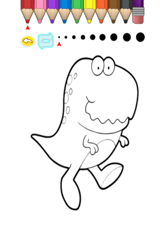 Kids Coloring Book - Cute Cartoon Dinosaur Minami screenshot 4