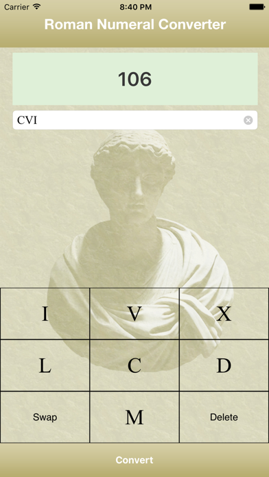 Screenshot #2 pour Easy Roman Numeral Converter