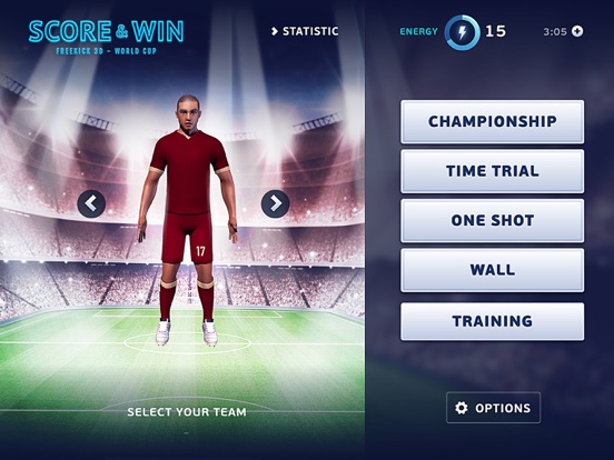 Hot Soccer FreeKick Asia 3D iPad screenshot