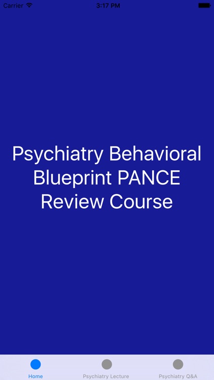 Psychiatry Blueprint PANCE PANRE Review Course (Lecture & Questions)