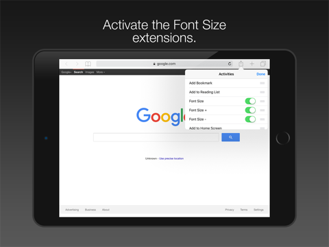 Screenshot #5 pour Font Size App Extension