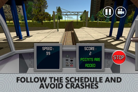 Euro Bullet Train Driving Simulator 3D screenshot 3