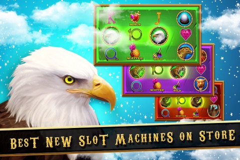 Wild American Liberty Eagle Casino 777 Slots Machine screenshot 4