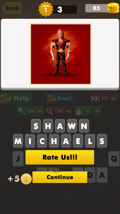 Wrestler & Divas Photo Quiz for Ultimate Wrestling Games Trivia Free Screenshot
