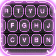 霓虹灯 LED 键盘 主题 -  键盘 颜色 同 发光 背景 和 字形