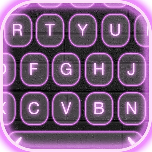 Neon LED Keyboard Themes – Electric Color Keyboards with Glow Backgrounds, Emoji and Fonts iOS App